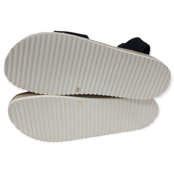 Lucky Brand Black Leather Wedge Sandals - Picture 8 of 12